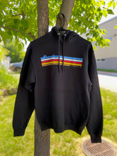Load image into Gallery viewer, Bloomsday Striped Hoodie (Black)
