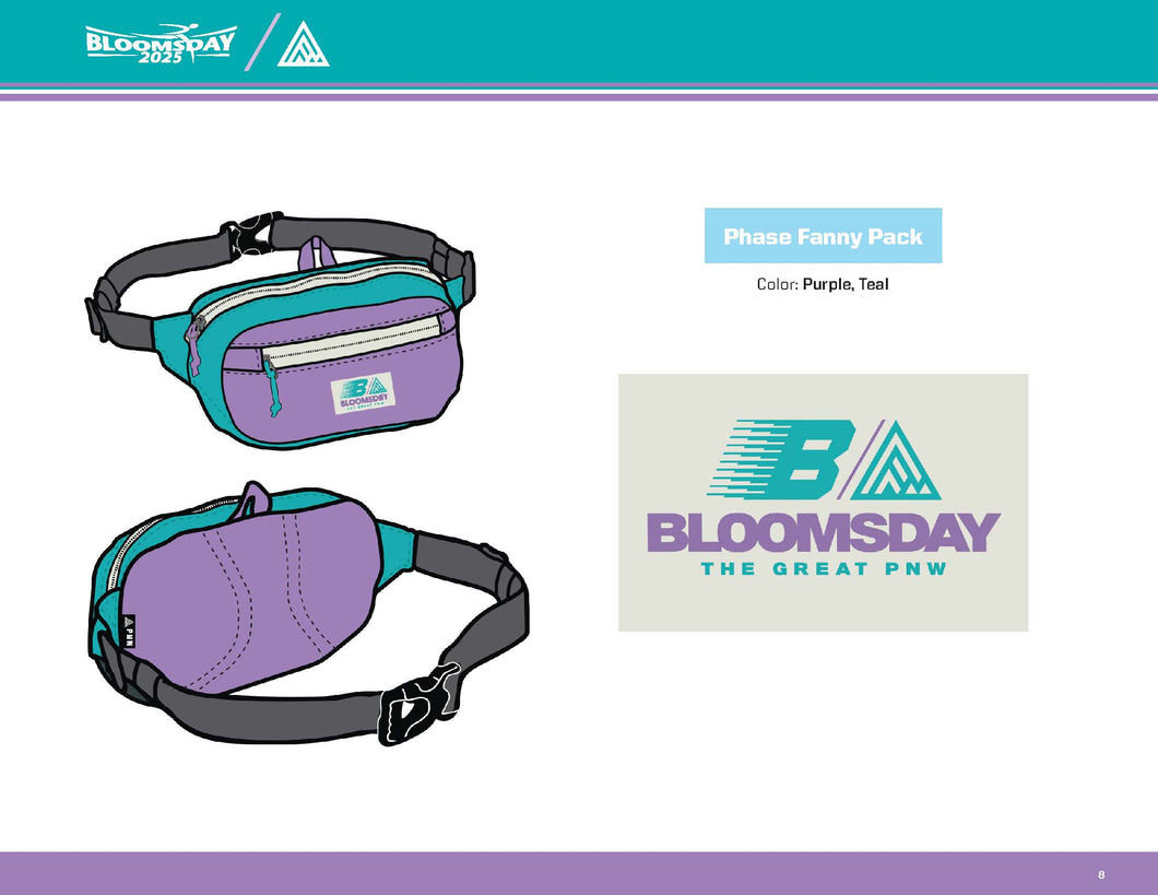 Bloomsday 2025 Phase Fanny Pack – The Great PNW Edition