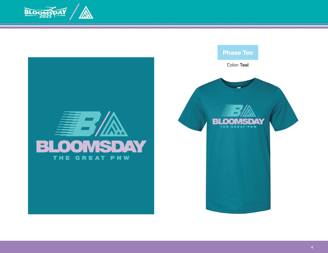 Bloomsday 2025 Phase Tee – The Great PNW Edition